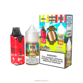 Buy Uwell Vape - UWELL V6 Einweggerät + Daddy's Vapor 30 ml Saft – Kollaborationspaket clr: rot/flv: fuji-birne mangobeere 48 mg N02L209