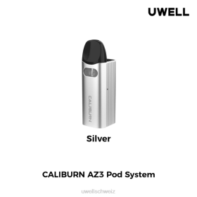 Uwell E-Zigarette Kaufen - UWELL CALIBURN AZ3 Kit (Pod-System) Silber N02L149
