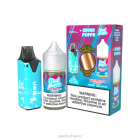 Uwell E-Zigarette Kaufen - UWELL V6 Einweggerät + Daddy's Vapor 30 ml Saft – Kollaborationspaket clr: blau/flv: wassermelone beere eisgekühlt 50 mg N02L206