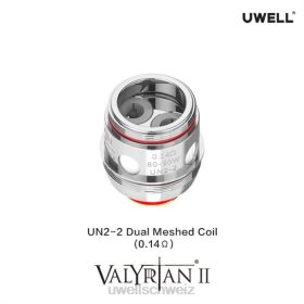 Uwell E-Zigarette Kaufen - UWELL VALYRIAN 2 Ersatzspulen (2er-Pack) un2 Dual Mesh 0,14 Ohm N02L29