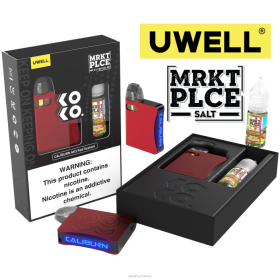 Uwell Online Shop - UWELL CALIBURN AK3 Kit + A3S 0,8 Ohm Pods (x2) + Daddy's Vapor 10 ml Salze 50 mg crl: rot/flv: fuji-birne mangobeere N02L245