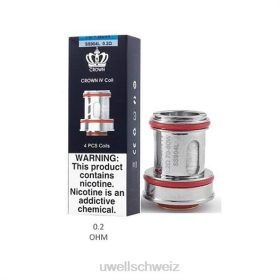 Uwell Vape Kaufen - UWELL CROWN 4 Ersatzspulen (4er-Pack) Doppelspule 0,2 Ohm N02L182