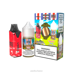 Uwell Vape Preis - UWELL V6 Einweggerät + Daddy's Vapor 30 ml Saft – Kollaborationspaket clr: rot/flv: verbotene Beere 48 mg N02L208